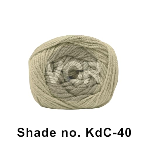 VCR 4Ply Buttersoft Yarn, 100 Grams Hank, 320 Meters Length, Cotton Combed Ball for Crochet and Knitting, Soft Crosia Threads, Pack of 1 Yarn, Suitable for DIY Crafts - Image 2