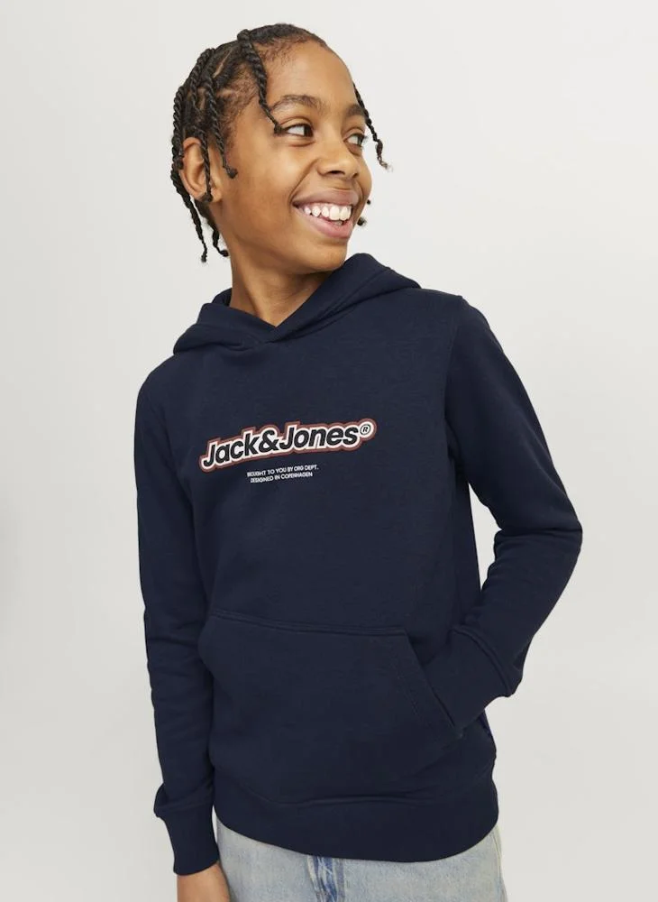 جاك وجونز جونيور Kids Graphic Print Hoodie