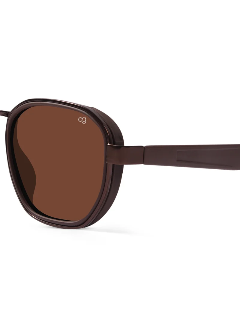 Woggles Polarized Hexagonal Sunglasses