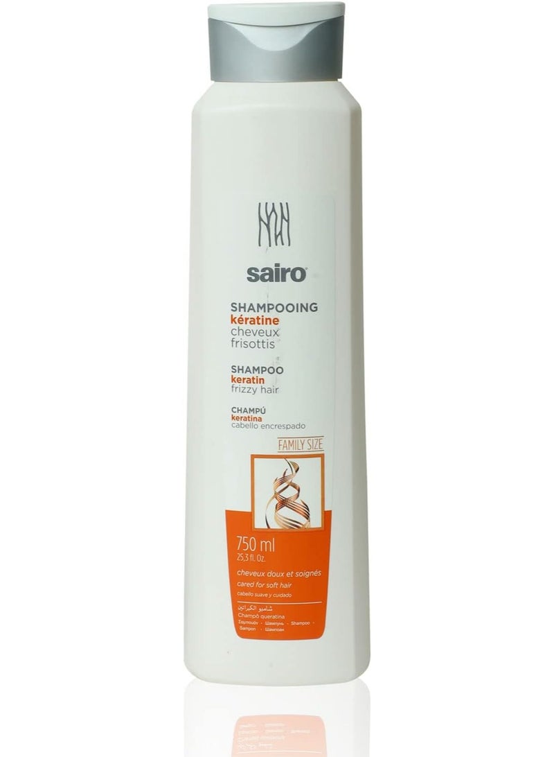 Sairo Keratin Shampoo for Frizzy Hair – 750ml Anti-Frizz Family Size - Image 1