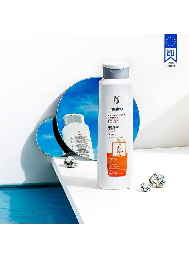 Sairo Keratin Shampoo for Frizzy Hair – 750ml Anti-Frizz Family Size - Image 4