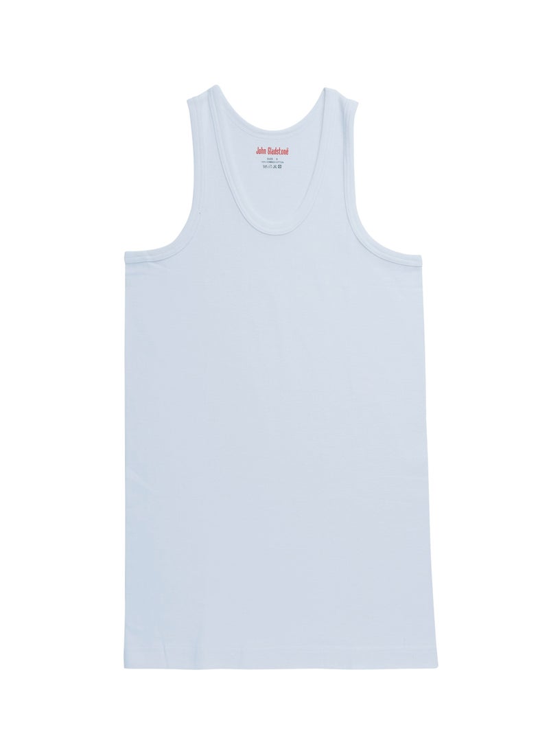 John Gladstone Mens Inner Vest UN White pack of 6 - Image 2