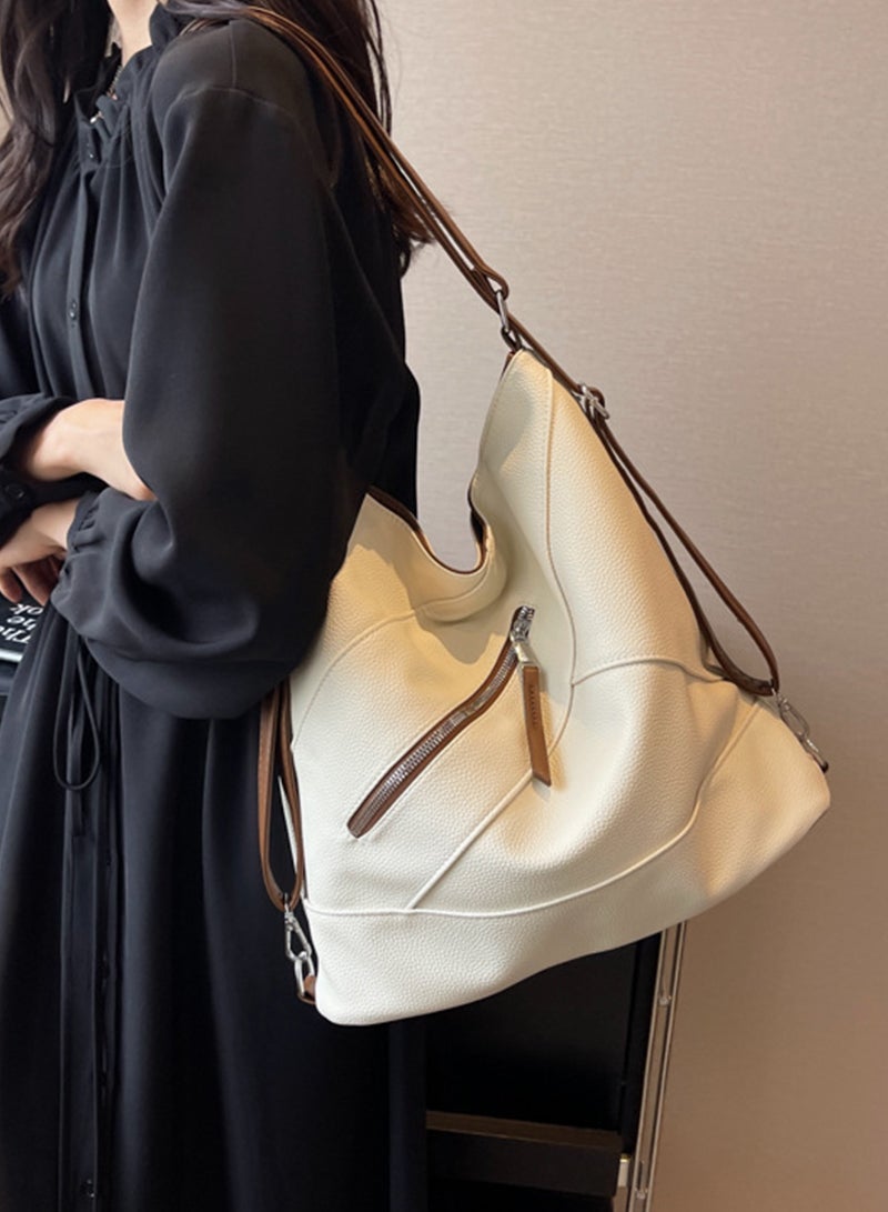 شاربدو حقيبة كتف كاجوال للنساء ذات سعة كبيرة وحقيبة ظهر مقاس 35*14*34 سم - Image 3