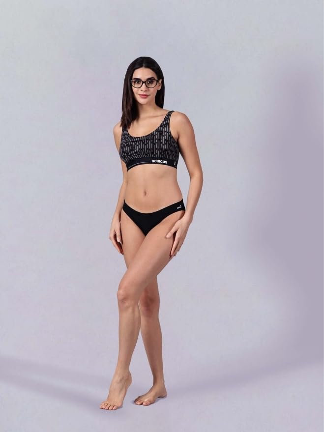 Circus &Circus Airsoft Bikini | Innerwear for Women | Low Rise Seamless Panties | Sleek Bikini Cut Ladies Underwear for Women | (Pack of 2) (Midnight Blue,Jet), XL - Image 5