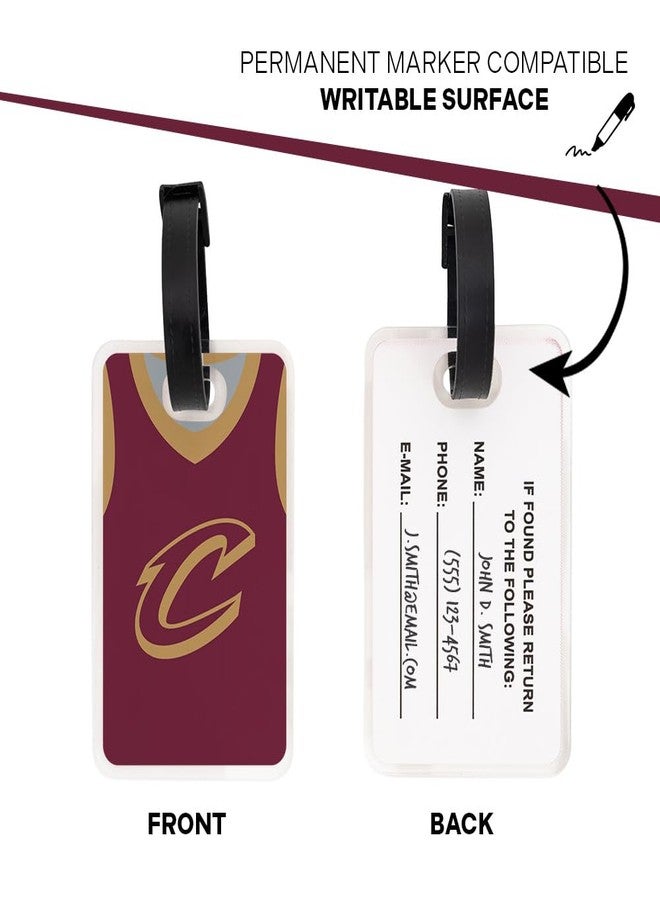 Desert Cactus Cleveland Cavaliers Luggage Tag – Official NBA National Basketball Travel ID Label for Suitcases, Bags, and Carry-Ons (Acrylic Luggage Tag D) - Image 3