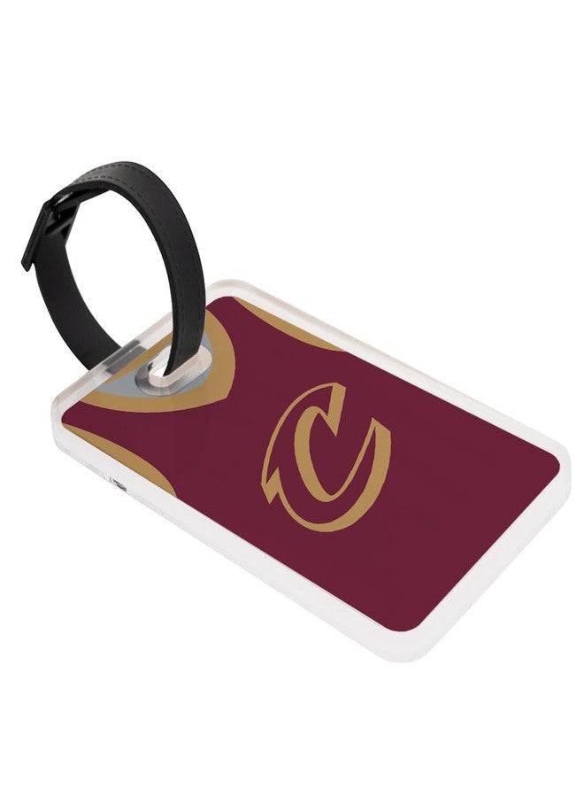 Desert Cactus Cleveland Cavaliers Luggage Tag – Official NBA National Basketball Travel ID Label for Suitcases, Bags, and Carry-Ons (Acrylic Luggage Tag D) - Image 1