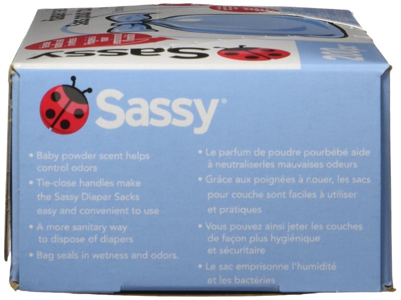 Sassy Baby Disposable Diaper Sacks, 200 Count, Packaging may vary - Image 2