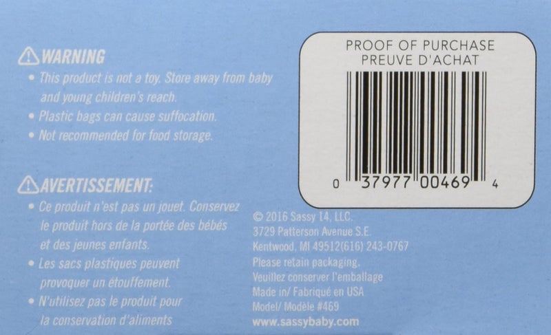 Sassy Baby Disposable Diaper Sacks, 200 Count, Packaging may vary - Image 3