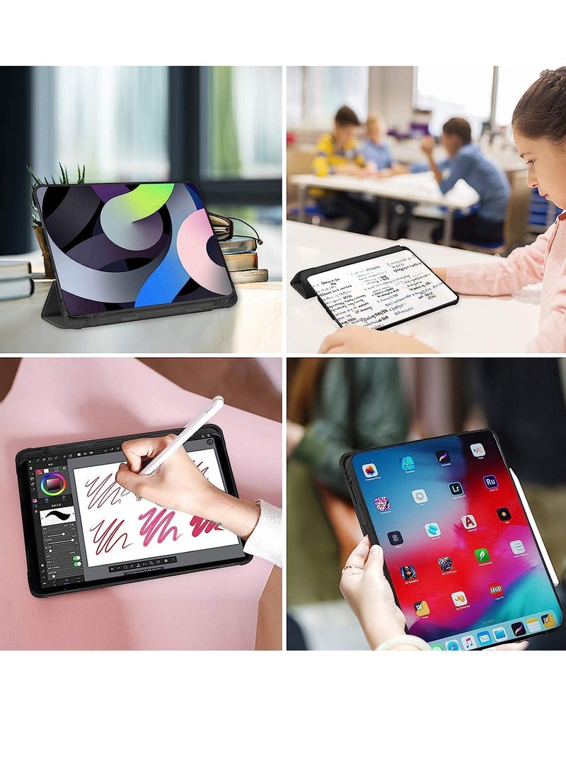 iPad Air 4 Case 2020, iPad Air 4th Generation Case with Pencil Holder [Full Body Protection + Apple 2nd Pencil Charging and Auto Wake/Sleep] Smart Stand Cover Case - Image 5