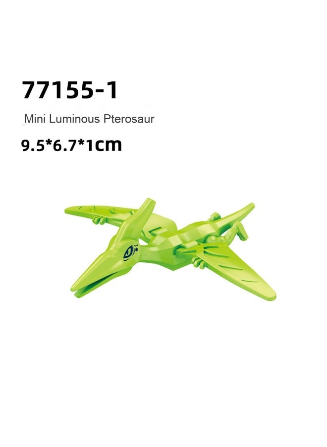 NIBEMINENT Jurassic Dinosaur Glow-in-the-Dark Mini Building Toy