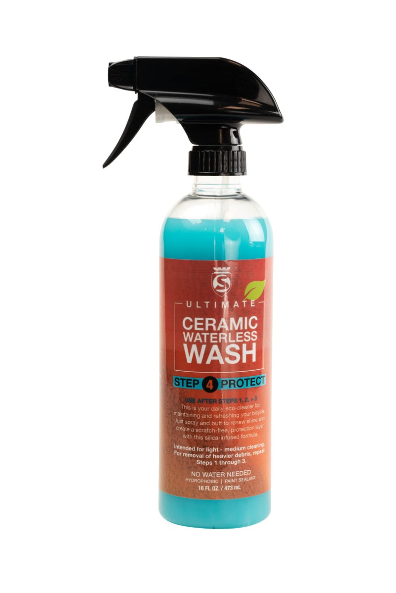SILCA Bicycle SPA Ultimate Ceramic Waterless Wash 16oz Spray Bottle SiO2 Formulation Pina Colada Scent Encapsulation frame wash for bicycle Bike Wash Bike cleaner
