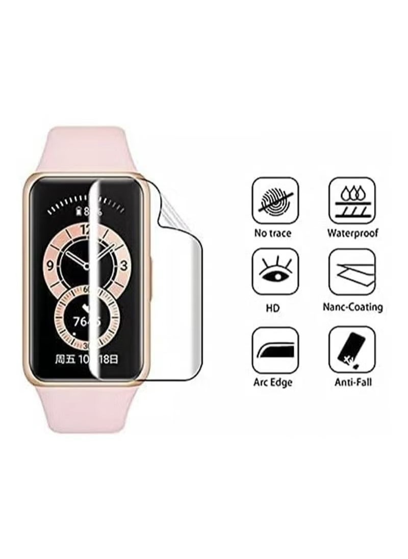 X-level 2 Pack Compatible with Honor Band 6 Screen Protector With Full Coverage PET Anti-scratch Bubble Free Anti-Fingerprint Easy Install Not Glass Film Screen Protector for Honor Band 6  - Image 2