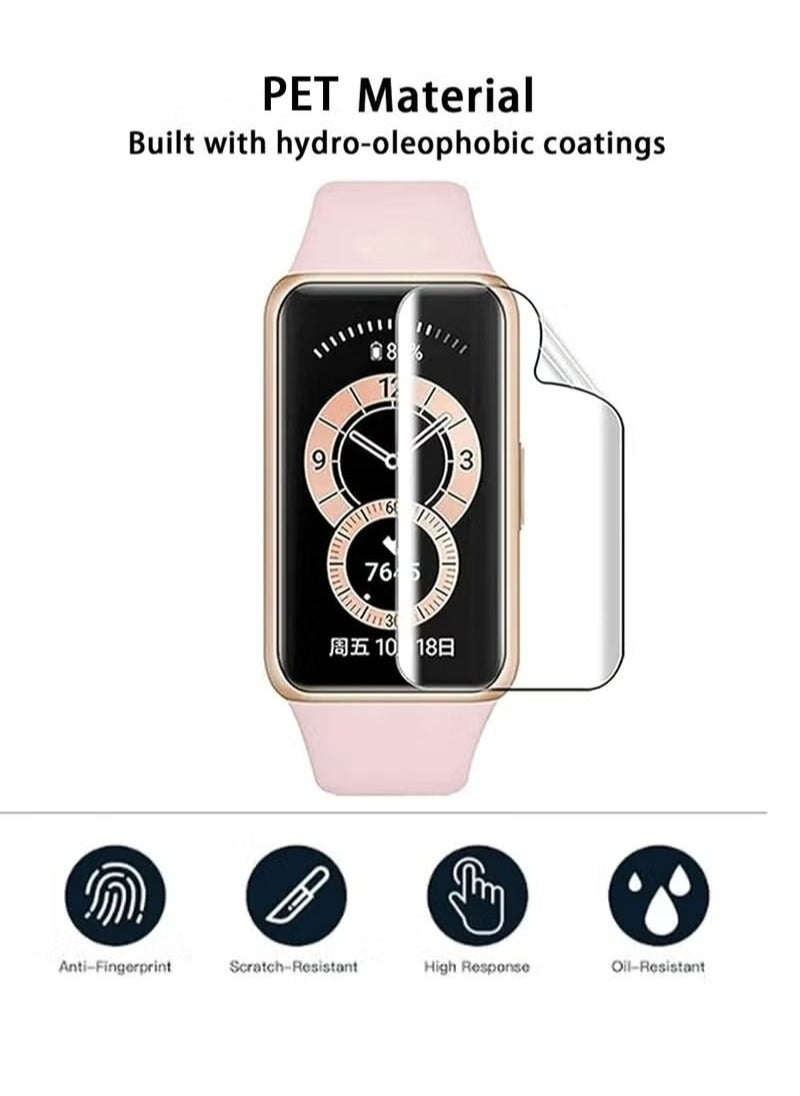 X-level 2 Pack Compatible with Honor Band 6 Screen Protector With Full Coverage PET Anti-scratch Bubble Free Anti-Fingerprint Easy Install Not Glass Film Screen Protector for Honor Band 6  - Image 3
