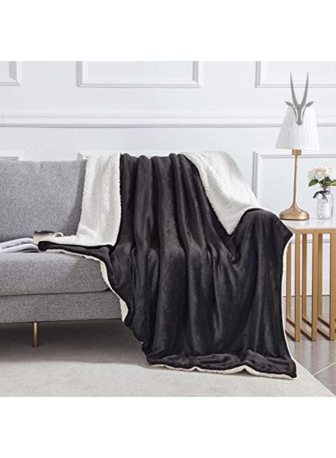 اوريكسهوم بطانية شيربا قابلة للعكس من – صوف فليس ناعم وشيربا منفوش دافئ وخفيف الوزن، متوفرة بمقاسات - Image 4