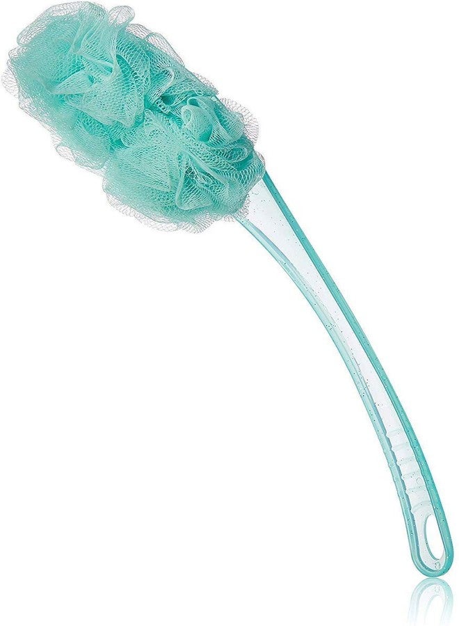 IVAAN Men's and Women's Long Handle Bath Body Brush Loofah Sponge Nylon Mesh Scrubber Shower Pouf (35 Gram, Plastic) - Multicolor - Image 1