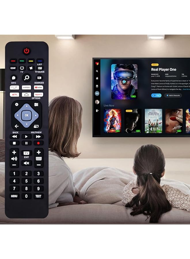 HuHa Riry New Philip Replacement Remote Control with five Quick-Access Buttons for LCD, LED, UHD, QLED TVs, Guaranteed to Work, Three-Year Warranty - Image 3
