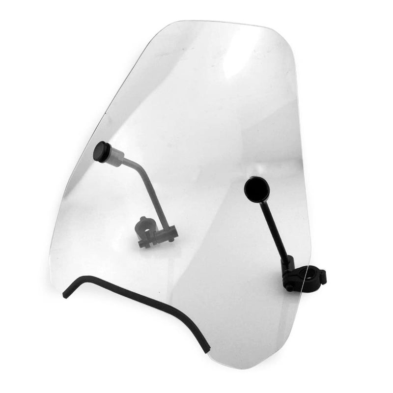Boldness 15 Clear Motorcycle Windscreen Windshield Compatible with Harley Davidson Honda Kawasaki Suzuki Triumph Yamaha Fits 78 or 1 Handlebars
