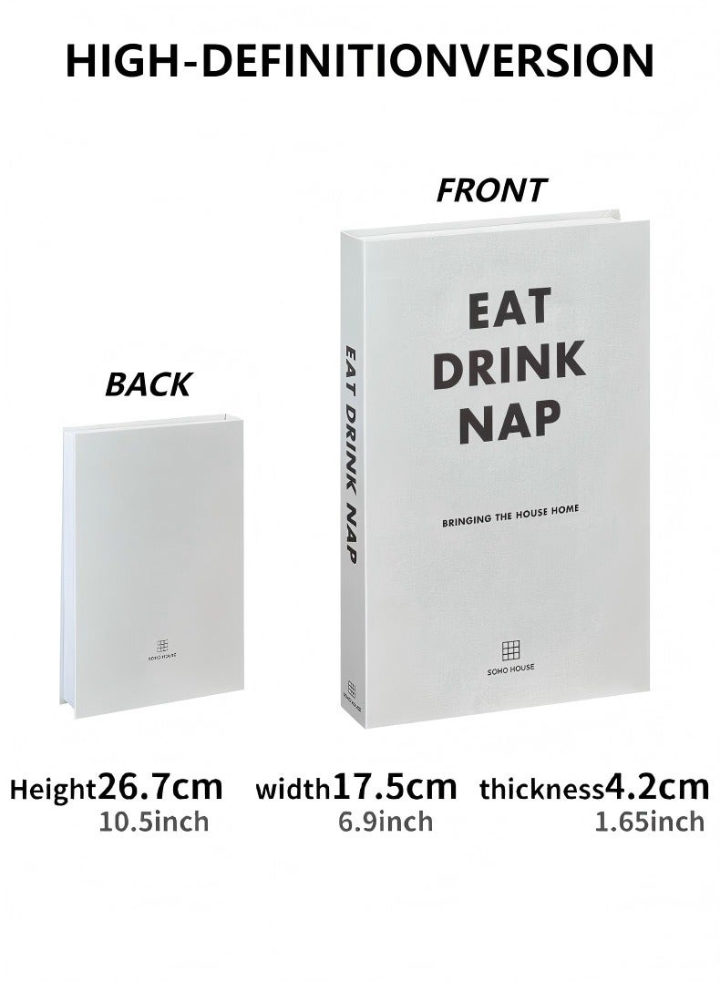 In Air Decorative Books for Home Decor,Set of 4 Stylish Fake Books of Room Books Decor Aesthetic,for Coffee Table Decor,Living Room, Table, Shelf Decor,Modern Hardcover Stacked Display Books - Image 3