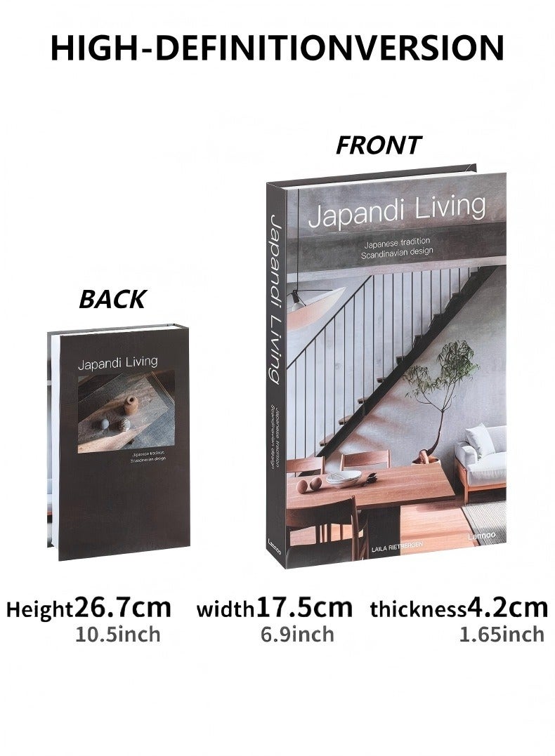 In Air Decorative Books for Home Decor,Set of 4 Stylish Fake Books of Room Books Decor Aesthetic,for Coffee Table Decor,Living Room, Table, Shelf Decor,Modern Hardcover Stacked Display Books - Image 5