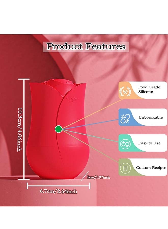 إسكدنيا الشكل الوردي الفريد لقرص الثلج للوجه، تدليك الوجه الجميل، مكعب متوهج للوجه، أدوات العناية بالبشرة لتجاعيد العين، تخفيف انتفاخ حب الشباب (أصفر) - Image 2