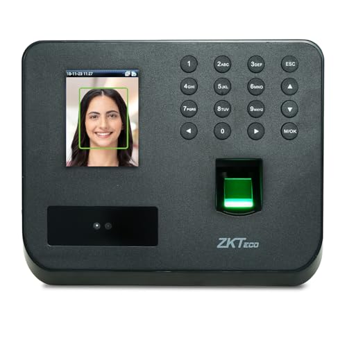 ZKTeco Touchless Face Multi-Biometric Time Attendance & Access Control | Face, Fingerprint, Card & Password | Inbuilt Battery Backup | Free Cloud-Based Attendance Software - Image 1
