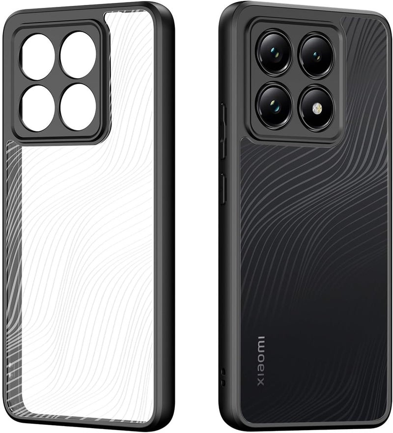 Beauenty For Xiaomi 14T Pro Case Shockproof Hard Pc Back Soft Tpu Frame, Anti-Scratch Protective Cover Black - Image 1