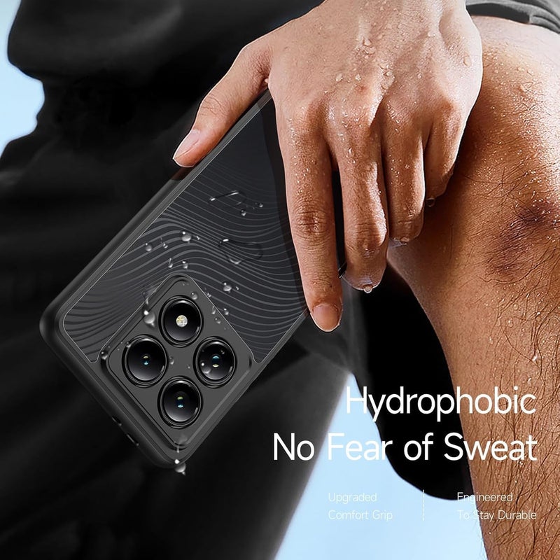 Beauenty For Xiaomi 14T Pro Case Shockproof Hard Pc Back Soft Tpu Frame, Anti-Scratch Protective Cover Black - Image 4