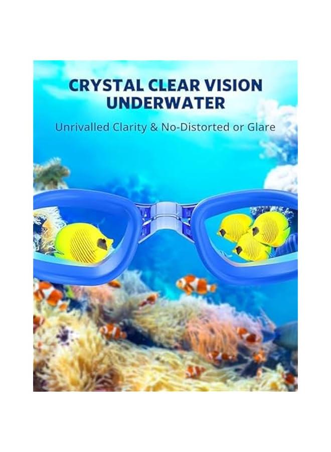 هوكور نظارات سباحة من لوك روزي - نظارات سباحة، احترافية مضادة للضباب ولا تسرب وحماية من الاشعة فوق البنفسجية، نظارات سباحة ذات رؤية واسعة للنساء والرجال والبالغين والشباب والاطفال - Image 4