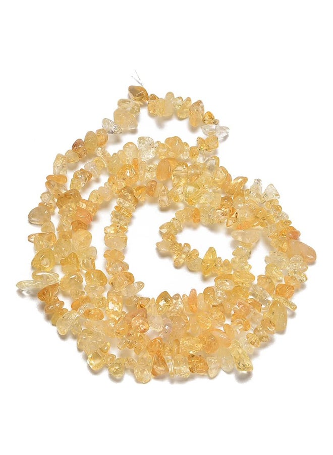 7-8mm Natural Citrine Gemstone Chips Loose Beads Semi Precious Beads for Jewelry Making DIY Craft Supplies 1 Strand Per Bag Approx 34 Inches  - Image 2