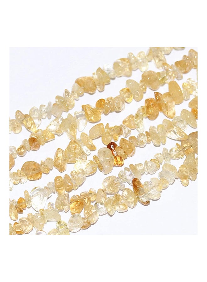 7-8mm Natural Citrine Gemstone Chips Loose Beads Semi Precious Beads for Jewelry Making DIY Craft Supplies 1 Strand Per Bag Approx 34 Inches  - Image 3