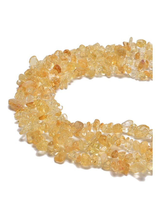 7-8mm Natural Citrine Gemstone Chips Loose Beads Semi Precious Beads for Jewelry Making DIY Craft Supplies 1 Strand Per Bag Approx 34 Inches  - Image 1