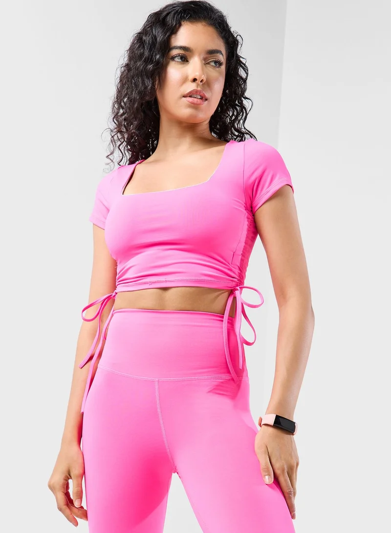FRWD Short Sleeve Athletic Bra And Legging Set