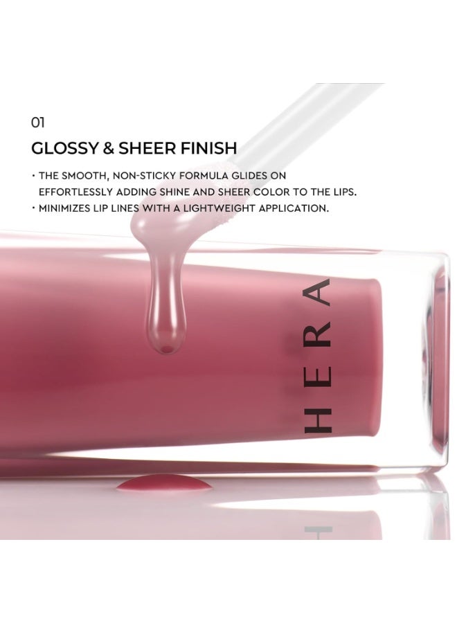 HERA Sensual Nude Lip Gloss #422 LINGERIE [Featured on JUST MAKEUP] | Volumizing Sheer & Glossy Finish, Non-sticky, Moisturizing and Hydrating, Korean Makeup, 0.17 oz. (5g) - Image 2
