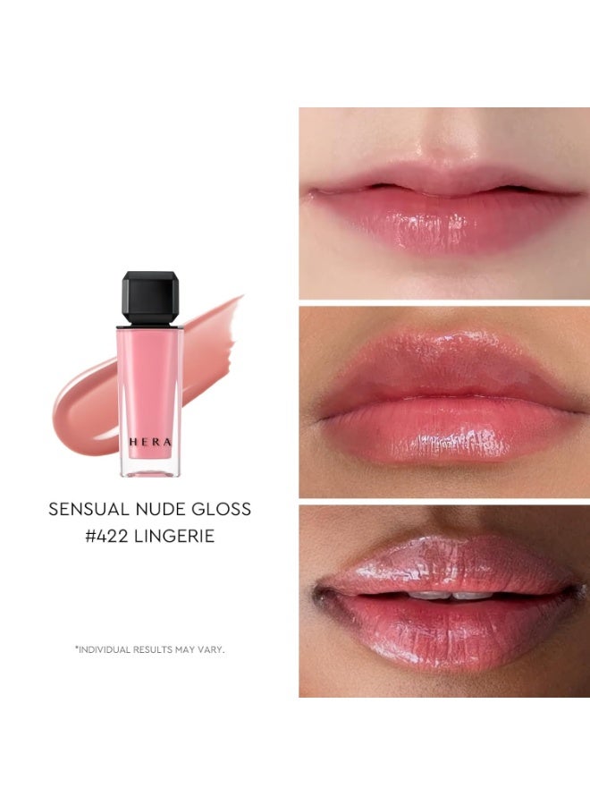 HERA Sensual Nude Lip Gloss #422 LINGERIE [Featured on JUST MAKEUP] | Volumizing Sheer & Glossy Finish, Non-sticky, Moisturizing and Hydrating, Korean Makeup, 0.17 oz. (5g) - Image 5