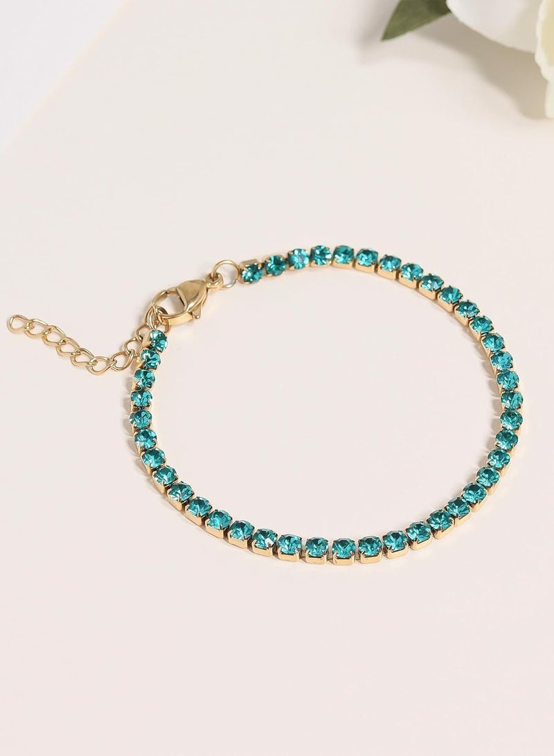 لاكجيريا Gold bracelet with crystals  - Image 2