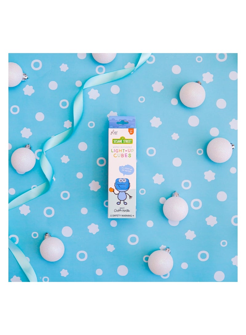 Bamboo Bark Glo Pals Sesame Street light up baby & kids bath toys glow cubes, water play - Image 2