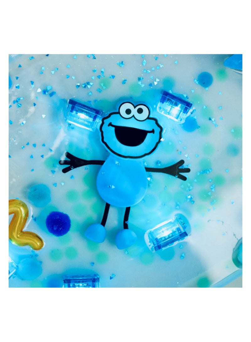 Bamboo Bark Glo Pals Sesame Street light up baby & kids bath toys glow cubes, water play - Image 5