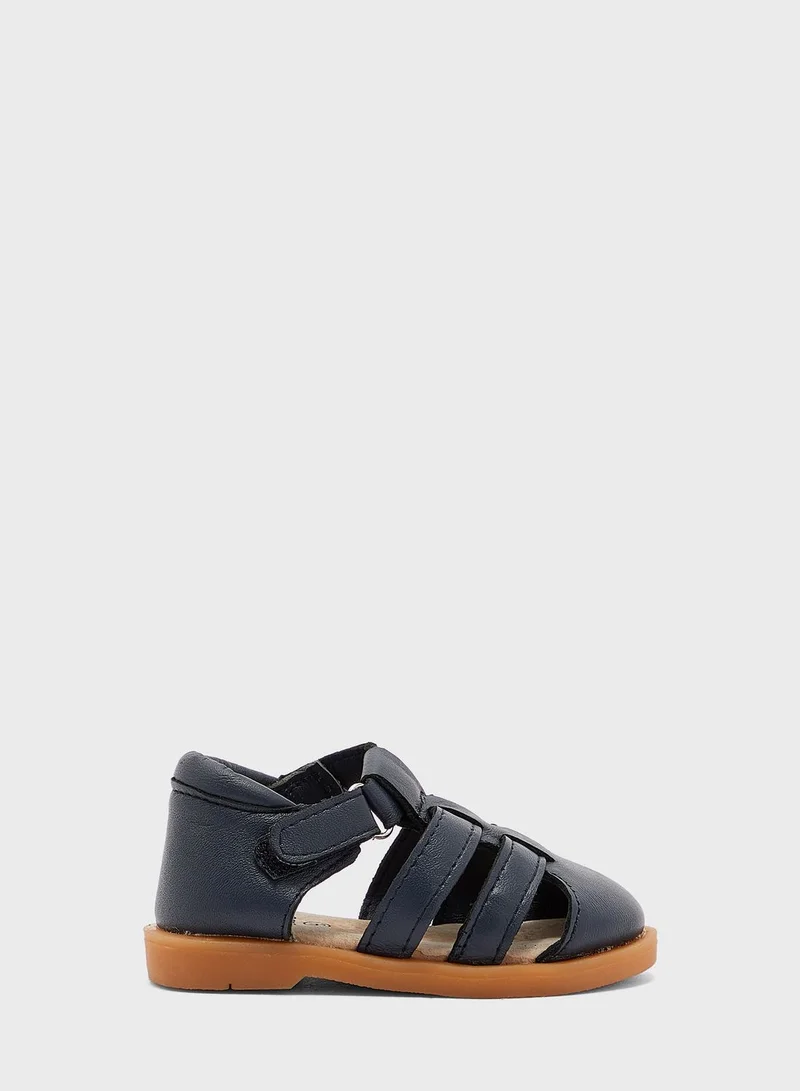 JoJo Maman Bebe Kids Closed Toe Leather Sandals