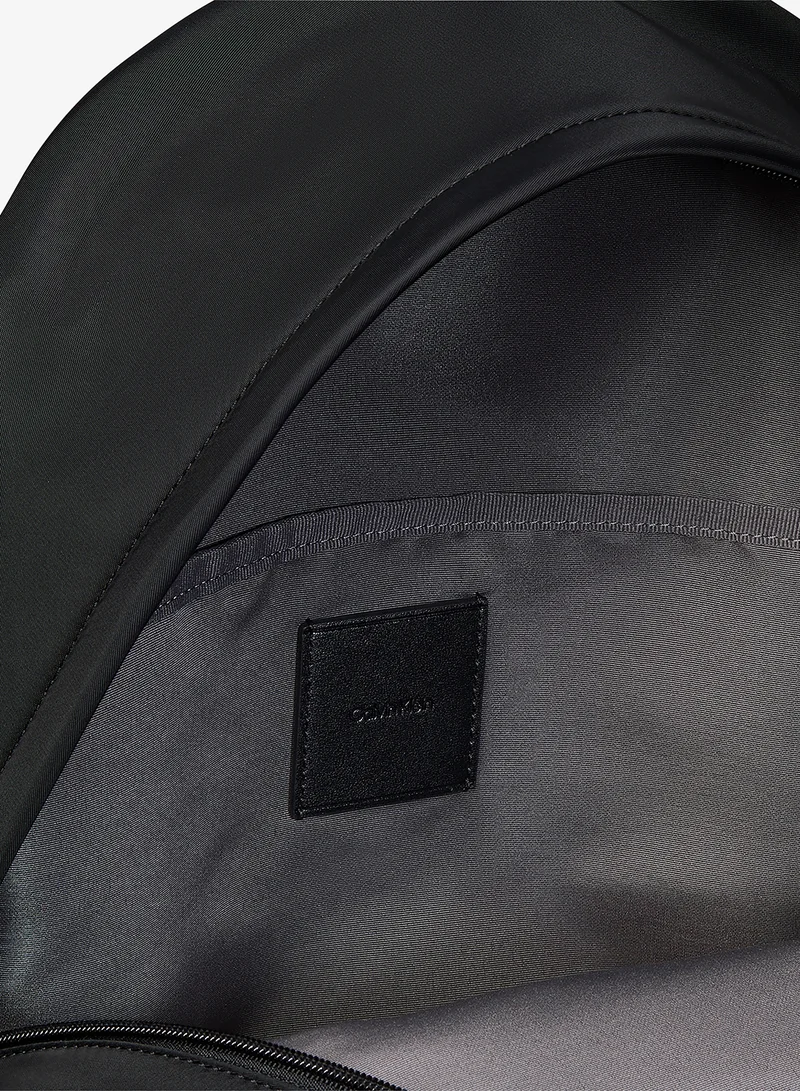 Calvin Klein Black Nylon Round Backpack - Fits Up-to 16" Laptop for Men | Best Price UAE
