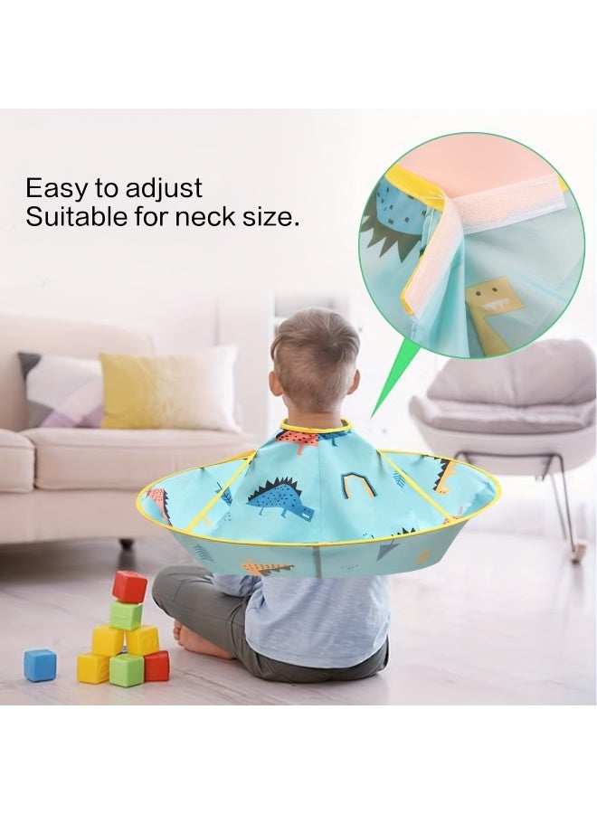 Goolsky Kid's Haircut Cape, Adjustable Protective Hair Cutting Cover with Dinosaur Pattern - Image 4