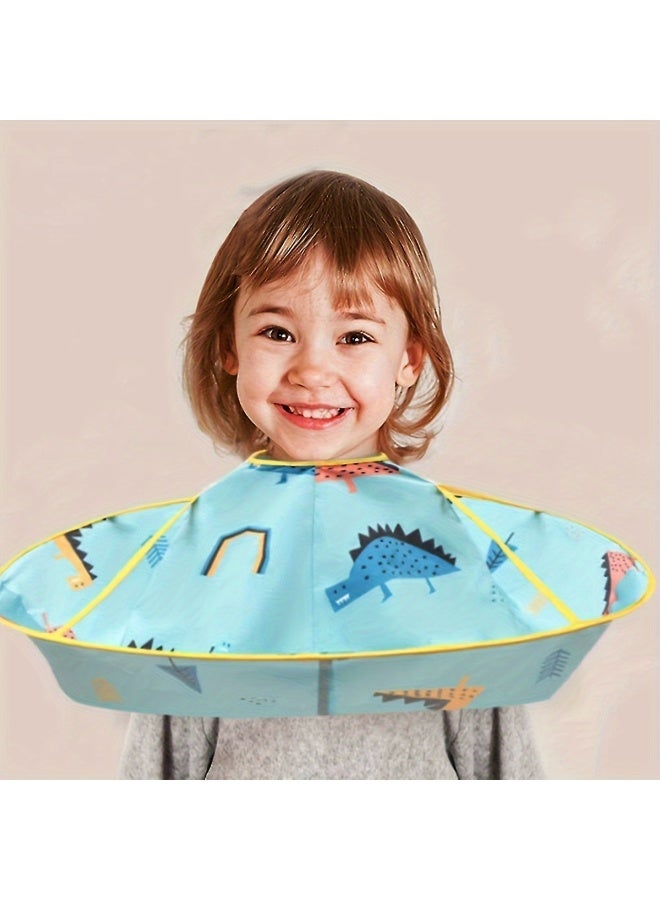 Goolsky Kid's Haircut Cape, Adjustable Protective Hair Cutting Cover with Dinosaur Pattern - Image 5