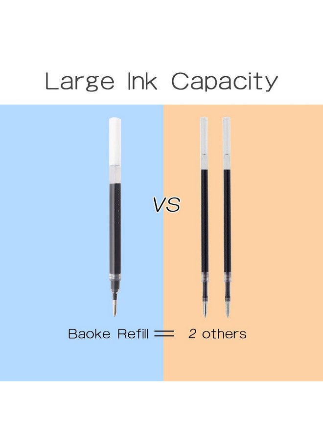 BAOKE Gel Ink Pens Rollerball Pens 1.0Mm Medium Line, Box Of 12 Pack, Pc1848 (Black)  - Image 5
