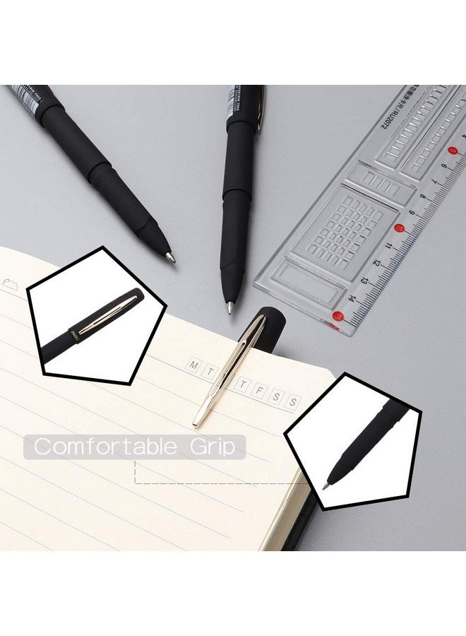 BAOKE Gel Ink Pens Rollerball Pens 1.0Mm Medium Line, Box Of 12 Pack, Pc1848 (Black)  - Image 3