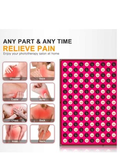 XiuWoo 45W  225 LEDs Red Light Panel Therapy Device for Body Face 660nm Red Light and 850nm Near Infrared Light LED Red Light Device for Pain Relief of Muscle Joint Back and Skin Care  - Image 2