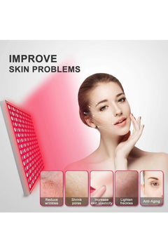 XiuWoo 45W  225 LEDs Red Light Panel Therapy Device for Body Face 660nm Red Light and 850nm Near Infrared Light LED Red Light Device for Pain Relief of Muscle Joint Back and Skin Care  - Image 4
