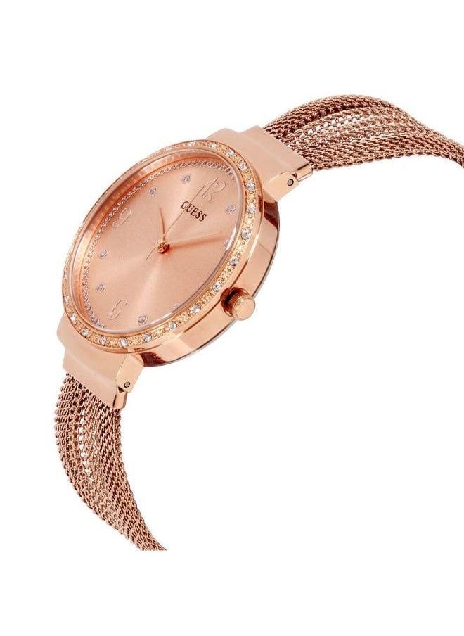 GUESS - Women's Chiffon Water Resistant Analog Watch W1083L3 - Image 1