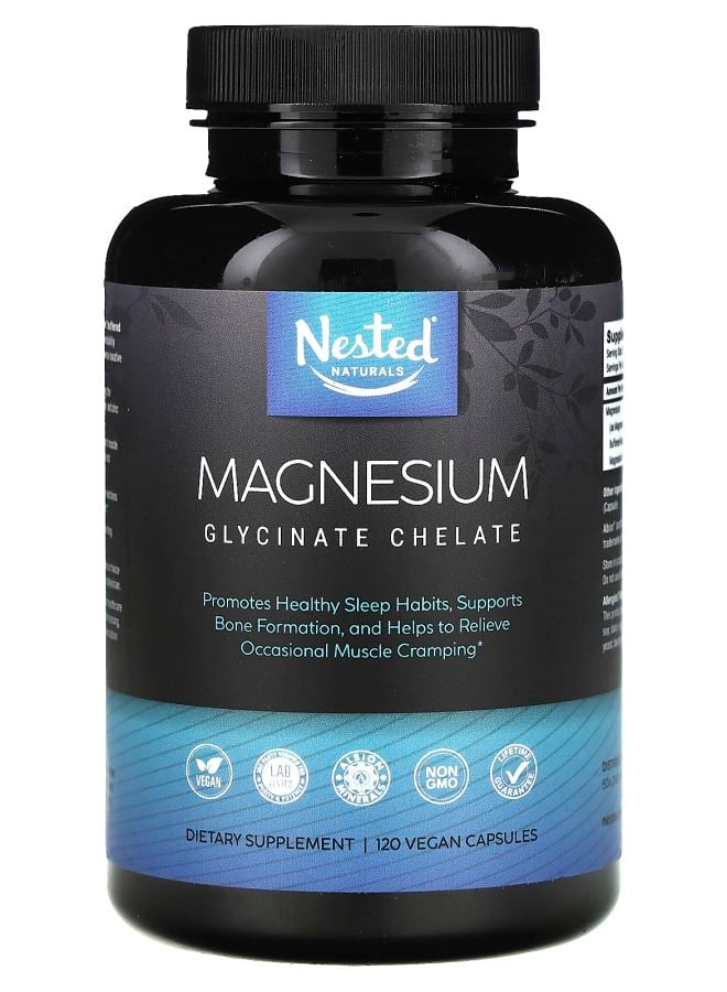 Magnesium Glycinate Chelate 120 Vegan Capsules