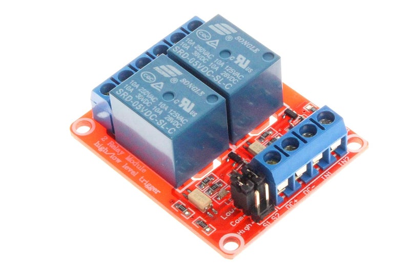 NOYITO 9V 2-Channel Relay Module High Low Level Trigger with Optocoupler Isolation Relay Load AC 0-250V 10A DC 0-30V 10A Circuit Switch Board - Image 1