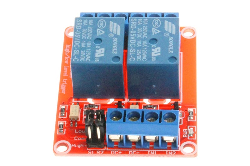 NOYITO 9V 2-Channel Relay Module High Low Level Trigger with Optocoupler Isolation Relay Load AC 0-250V 10A DC 0-30V 10A Circuit Switch Board - Image 2