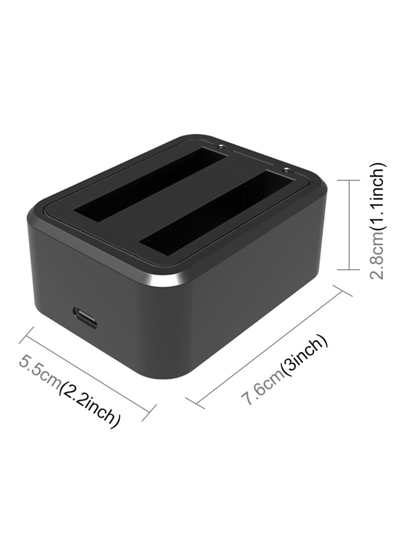 PULUZ USB Dual Batteries Charger with Indicator Light For  Insta360 X3 - Image 2